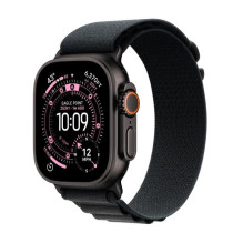 Apple Watch Ultra 3 GPS + Cellular 49mm Black Titanium Case with Black Alpine Loop -Large,Model A3281, MF0X4QR / A