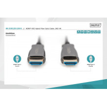 Kabel ponciceniowy hybrydowy AOC HDMI 2.0 Premium HighSpeed 4K / 60Hz UHD HDMI A / HDMI AM / M juoda 15m Kabel ponciceniowy hybrydowy AOC HDMI 2.0 Premium HighSpeed 4K / 60Hz UHD HDMI A / HDMI AM / M juoda 15m