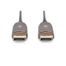 Digitus DisplayPort AOC Hybrid Fiber Optic Cable, UHD 8K, 10 m Digitus DisplayPort AOC Hybrid Fiber Optic Cable, UHD 8K, 10 m