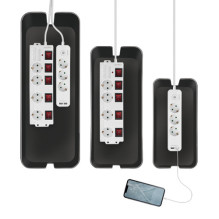 Logilink Kabelbox-Set, 3 Größen, juoda