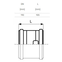 Coupling external repair D110 Coupling external repair D110