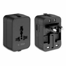 Tech-Protect Tech-Protect TA300 Kelioninis adapteris ES / JK / AU – juodas