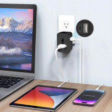 Tech-Protect Tech-Protect TA300 Travel Adapter EU / UK / AU - Black