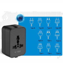 Tech-Protect Tech-Protect TA300 Travel Adapter EU / UK / AU - Black