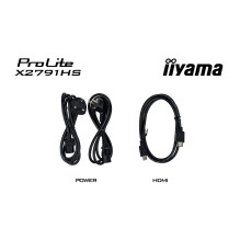 Monitorius - IIYAMA ProLite X2791HS-B1 27" Full HD IPS 120 Hz Juodas