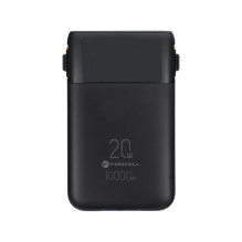 FORCELL F-ENERGY F10K6 Įvairios paskirties įkroviklis su įmontuotais C tipo ir „Lightning“ laidais PD QC3.0 3A 22,5W 100 FORCELL F-ENERGY F10K6 Įvairios paskirties įkroviklis su įmontuotais C tipo ir „Lightning“ laidais PD QC3.0 3A 22,5W 100