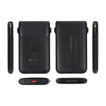 FORCELL F-ENERGY F10K6 Įvairios paskirties įkroviklis su įmontuotais C tipo ir „Lightning“ laidais PD QC3.0 3A 22,5W 100 FORCELL F-ENERGY F10K6 Įvairios paskirties įkroviklis su įmontuotais C tipo ir „Lightning“ laidais PD QC3.0 3A 22,5W 100