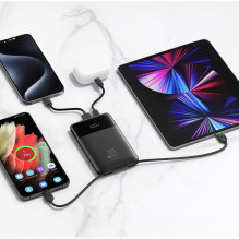 FORCELL F-ENERGY F10K6 Įvairios paskirties įkroviklis su įmontuotais C tipo ir „Lightning“ laidais PD QC3.0 3A 22,5W 100 FORCELL F-ENERGY F10K6 Įvairios paskirties įkroviklis su įmontuotais C tipo ir „Lightning“ laidais PD QC3.0 3A 22,5W 100