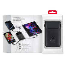 FORCELL F-ENERGY F10K6 Įvairios paskirties įkroviklis su įmontuotais C tipo ir „Lightning“ laidais PD QC3.0 3A 22,5W 100 FORCELL F-ENERGY F10K6 Įvairios paskirties įkroviklis su įmontuotais C tipo ir „Lightning“ laidais PD QC3.0 3A 22,5W 100