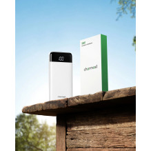 Powerbank Charmast W1148 5V 3A 10000 mAh with built-in cables USB A / USB C / Lightning / Micro USB White Powerbank Charmast W1148 5V 3A 10000 mAh with built-in cables USB A / USB C / Lightning / Micro USB White
