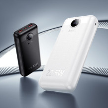Powerbank Hoco 20000 mAh QC 22,5W+PD 20W LED J172A balta Powerbank Hoco 20000 mAh QC 22,5W+PD 20W LED J172A balta