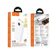 Powerbank Hoco 20000 mAh QC 22,5W+PD 20W LED J172A balta Powerbank Hoco 20000 mAh QC 22,5W+PD 20W LED J172A balta