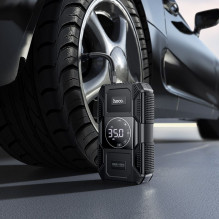 8000 mAh išorinė baterija 2,4A 18W su automobilio užvedimo funkcija ir oro pompa Hoco QS6 juoda