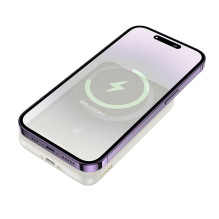 Powerbank compatible su MagSafe Hoco 10000 mAh QC PD 2A 20W J141 pieno baltumo Powerbank compatible su MagSafe Hoco 10000 mAh QC PD 2A 20W J141 pieno baltumo