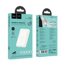 Powerbank compatible su MagSafe Hoco 10000 mAh QC PD 2A 20W J141 pieno baltumo Powerbank compatible su MagSafe Hoco 10000 mAh QC PD 2A 20W J141 pieno baltumo
