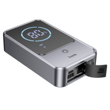10000 mAh išorinė baterija 2,4A 18W su automobilio užvedimo funkcija Hoco QS7 metalo pilka 10000 mAh išorinė baterija 2,4A 18W su automobilio užvedimo funkcija Hoco QS7 metalo pilka