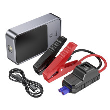 10000 mAh išorinė baterija 2,4A 18W su automobilio užvedimo funkcija Hoco QS7 metalo pilka 10000 mAh išorinė baterija 2,4A 18W su automobilio užvedimo funkcija Hoco QS7 metalo pilka