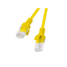 Ethernet Kabelis - Lanberg Patchcord RJ45, Kat. 5e, UTP, 1 m, Geltonas Ethernet Kabelis - Lanberg Patchcord RJ45, Kat. 5e, UTP, 1 m, Geltonas