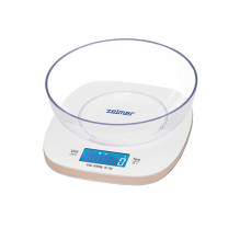 Kitchen Scales - Zelmer ZKS1451 Electronic 5 kg with Bowl and LCD Display White Kitchen Scales - Zelmer ZKS1451 Electronic 5 kg with Bowl and LCD Display White