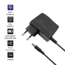 Įkroviklis - Qoltec 51023 24W 2V AC-DC Juodas Įkroviklis - Qoltec 51023 24W 2V AC-DC Juodas