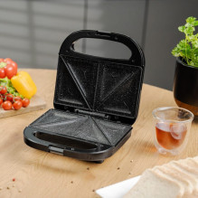 Sandwich Maker - Zelmer ZSM7710 750W Non-Stick Black Silver Sandwich Maker - Zelmer ZSM7710 750W Non-Stick Black Silver