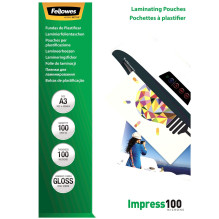 GLOSSY LAMINATORIUS POUCH / A3 100 100PCS 5351205 FELLOWES GLOSSY LAMINATORIUS POUCH / A3 100 100PCS 5351205 FELLOWES