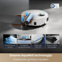 Robot vacuum cleaner Dreame Aqua10 ULTRA Roller -, White, Complete