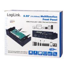 Multifunctional 5.25' panel with card reader Multifunctional 5.25' panel with card reader