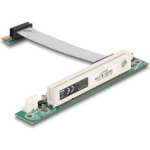 Delock Adapteris PCI-E x1 uz PCI 32 bit ar elastīgu kabeli 9cm (41856)