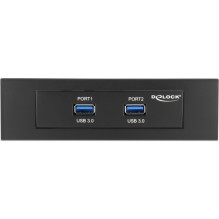DELOCK priekinis skydelis 3,5" 2x USB3.0 su 5,25" dangteliu