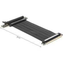 Chieftec PCI Express 4.0 x16 paplašināšanas karte vīrietis uz x16 ligzdu 90° leņķī ar 30 cm kabeli