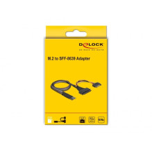 Delock ADAPTERIS M.2 KEY M U.2 SFF-8639 NVME su 50 cm kabeliu Delock ADAPTERIS M.2 KEY M U.2 SFF-8639 NVME su 50 cm kabeliu