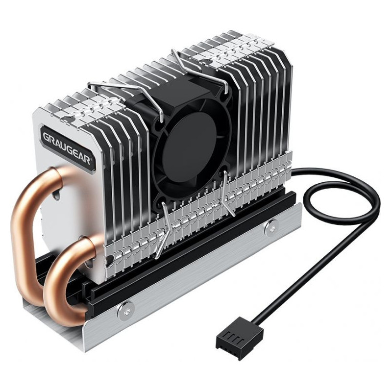 GRAUGEAR Kühlkörper SSD M.2 2280 mit PWM Lüfter retail