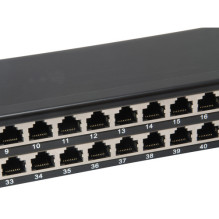 Equip Equip 48x RJ45 Cat6 19" FTP 1HE ISO / IEC panel panel Black