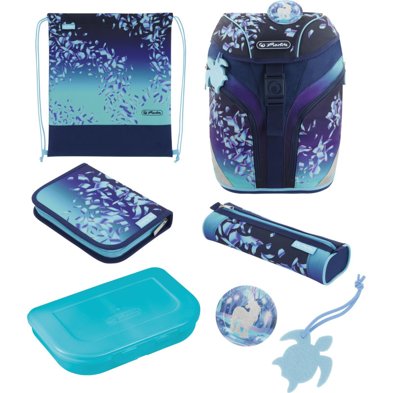 Herlitz pradinės mokyklos sąsiuvinis SoftLight Plus Greenline Blue Ice