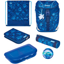 Herlitz Elementary school backpack SoftLight Plus GREENline Deep Sea backpack for children