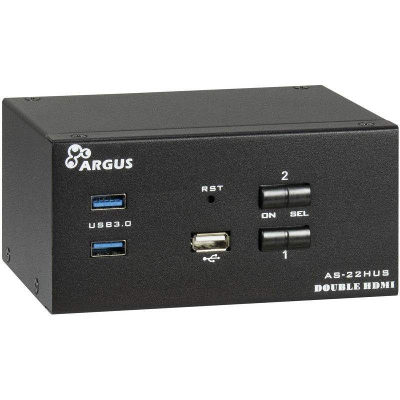 Inter-Tech IPC KVM pārslēdzējs AC-22HUS HDMI, 4K@60Hz