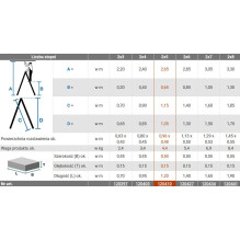 Krause Dopplo double-sided step ladder silver Krause Dopplo double-sided step ladder silver