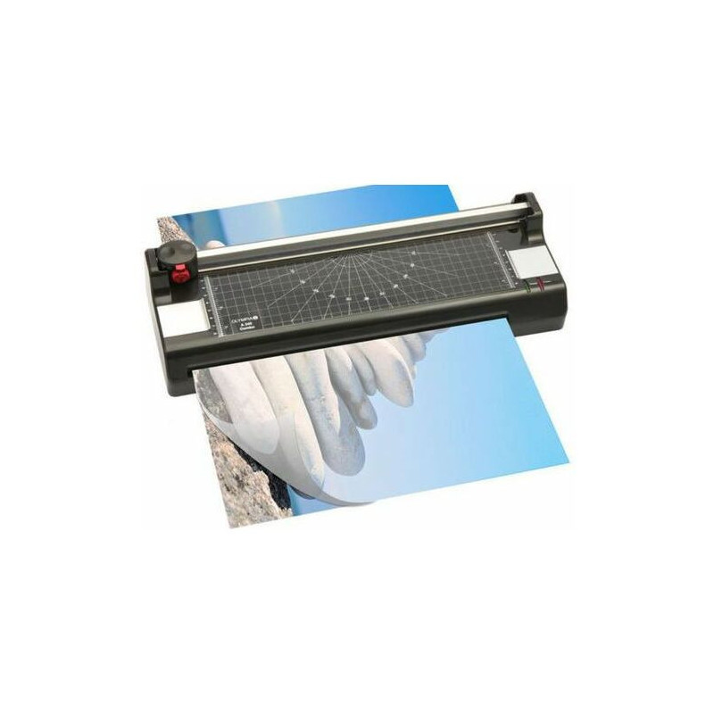Olympia laminatorius + popieriaus pjaustytuvas A340 Juodas rinkinys