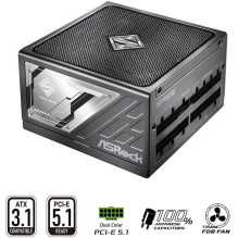 ASRock Steel Legend SL-1000P 1000W ATX barošanas bloks 80+ Platinum ASRock Steel Legend SL-1000P 1000W ATX barošanas bloks 80+ Platinum