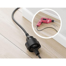 Equip Stromkabel CEE 7 / 7- CEE 7 / 3 strāvas kabelis St / Bu Black 10.00m Equip Stromkabel CEE 7 / 7- CEE 7 / 3 strāvas kabelis St / Bu Black 10.00m