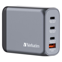 Verbatim GNC-100 GaN 100W 3xUSB-C PD, 1xUSB-A QC 3.0 charger