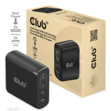 Club 3D Club3D travel charger 100W GAN technology, 2xUSB-A and 2xUSB-C, PD 3.0 support