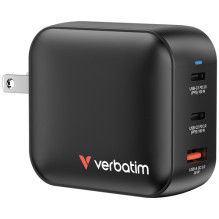 Verbatim Mini GaN kroviklis 100W 3 prievadai US / EU / UK ADP 32230 Verbatim Mini GaN kroviklis 100W 3 prievadai US / EU / UK ADP 32230