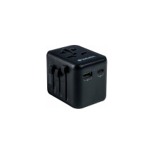 Verbatim Universalais ceļojumu adapteris UTA-02 ar 1xUSB-A, 1xUSB-C retail Verbatim Universalais ceļojumu adapteris UTA-02 ar 1xUSB-A, 1xUSB-C retail