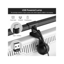 Equip monitor USB LED lamp with touch control 9 light levels Black Equip monitor USB LED lamp with touch control 9 light levels Black