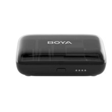 BOYA Microphone Wireless, All-in-one, 2.4GHz, 1 receiver and 2 transmitter, Ultra-Long Battery Life Black EU