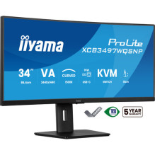iiyama ProLite XCB3497WQSNP-B1 34 Zoll UWQHD lenktas VA LED 21:9 120 Hz biuro monitorius
