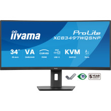 iiyama ProLite XCB3497WQSNP-B1 34 Zoll UWQHD lenktas VA LED 21:9 120 Hz biuro monitorius