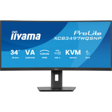iiyama ProLite XCB3497WQSNP-B1 34 Zoll UWQHD lenktas VA LED 21:9 120 Hz biuro monitorius